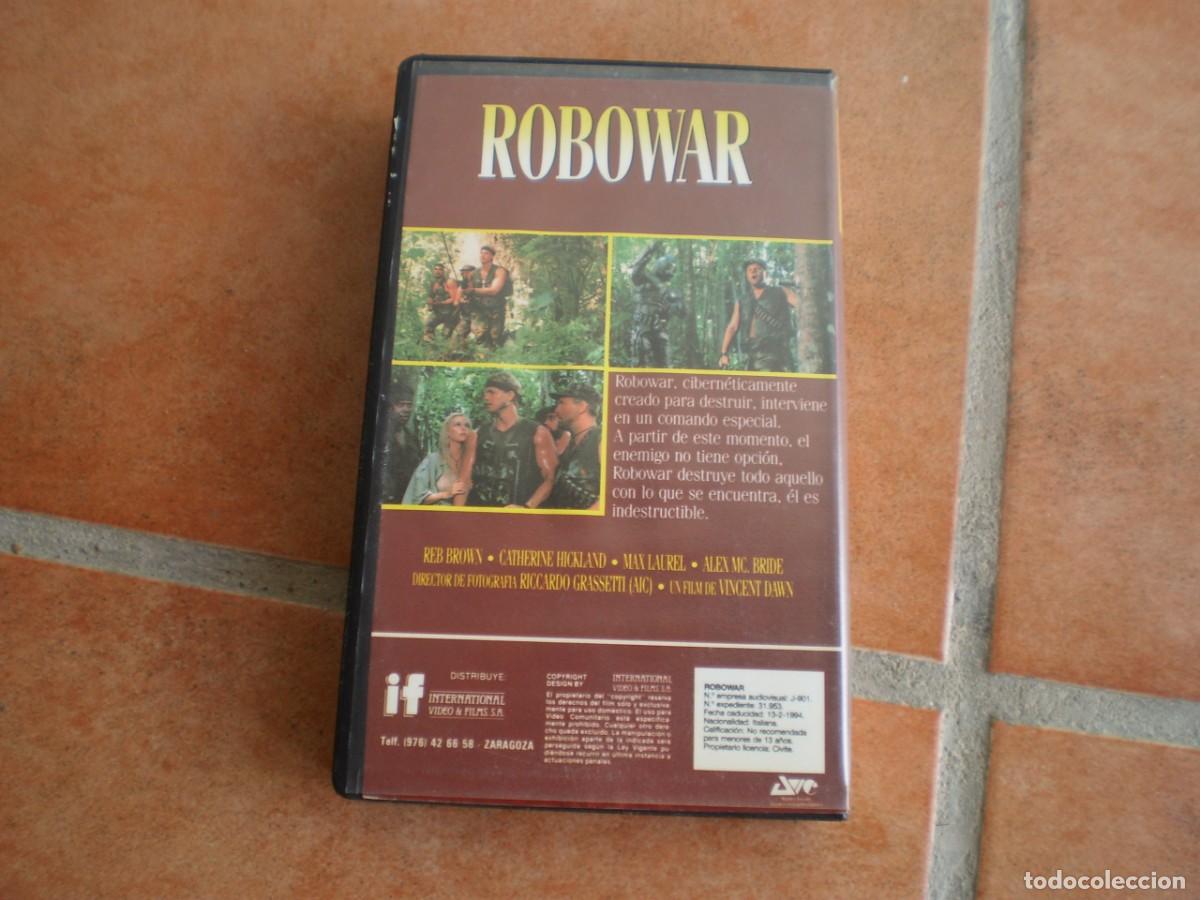 Cine: VHS. ROBOWAR. BUEN VISIONADO - Foto 2