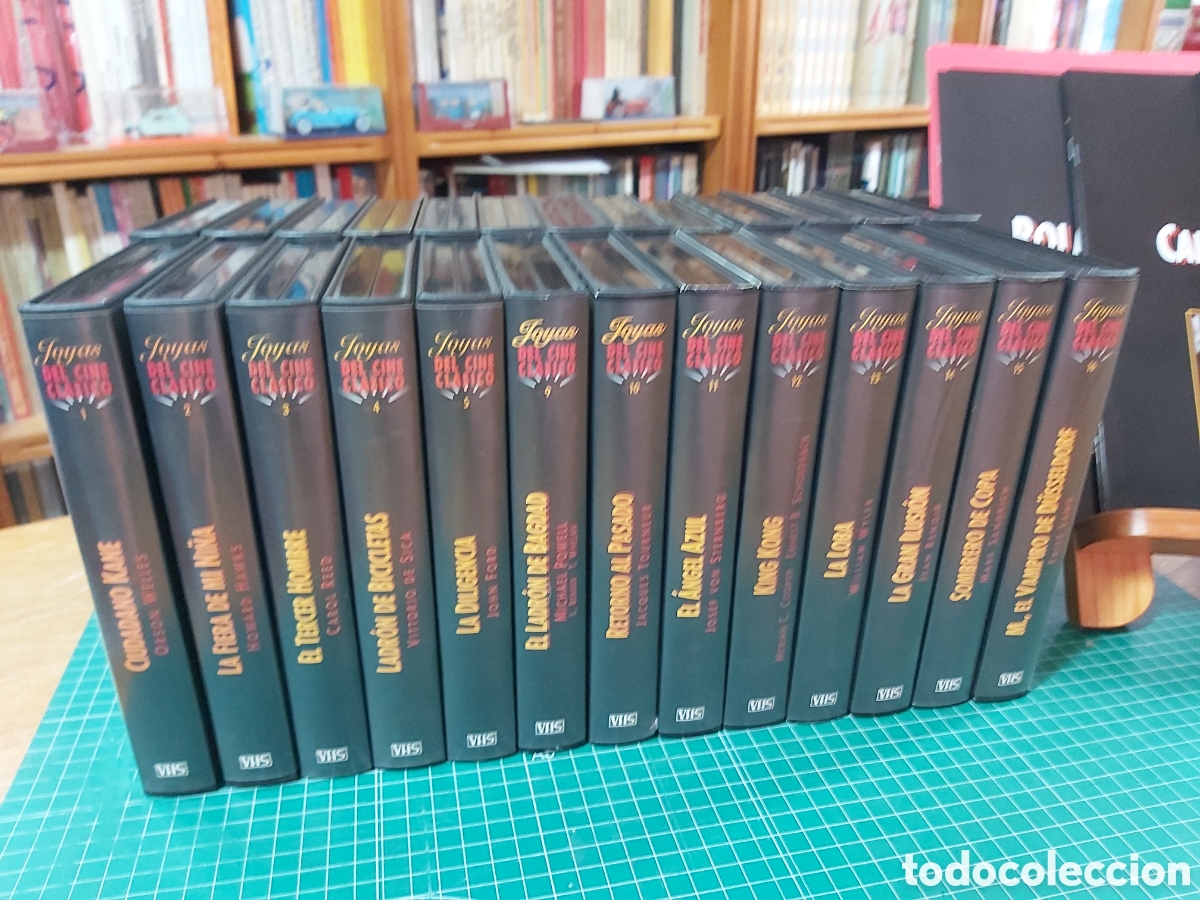 Cine: * JOYAS DEL CINE CLASICO * LOTE DE 26 PEL&Iacute;CULAS.VHS CON FASCICULOS * EDICIONES ALTAYA *