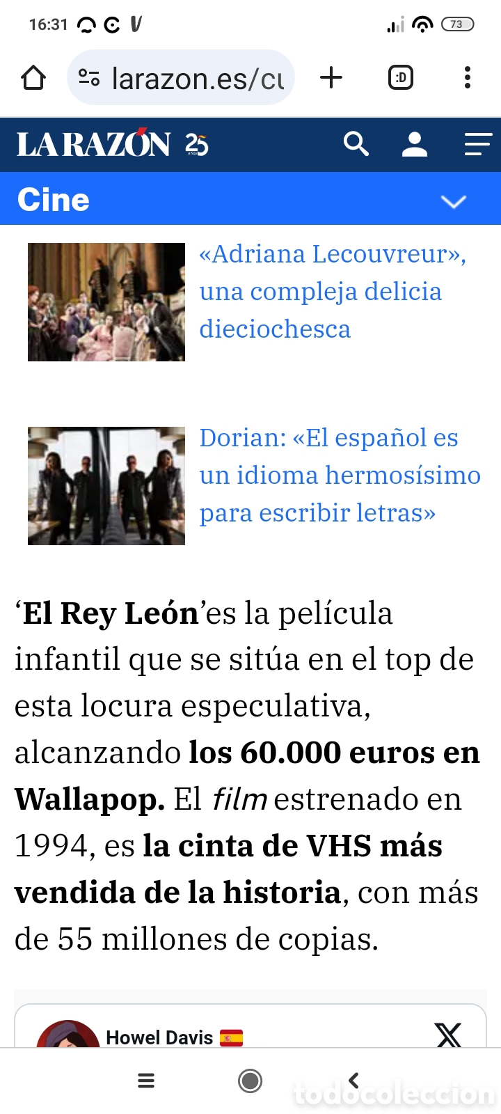 Cine: VHS Disney El Rey Le&oacute;n - Foto 3