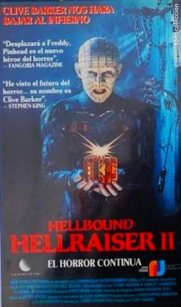 Cine: HELLRAISER. PARTE 2. HELLBOUND. CINE VHS. - Foto 1