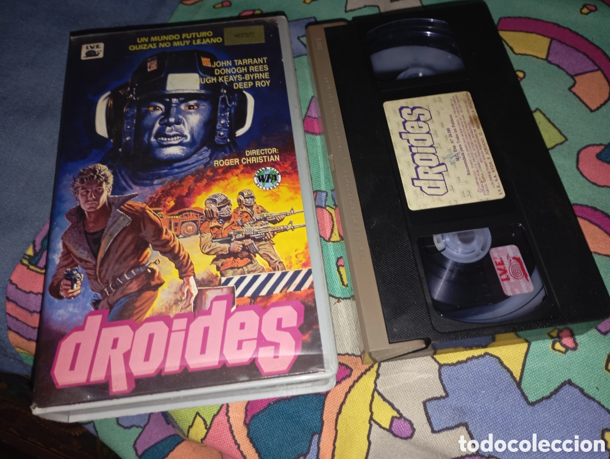Cine: Droides- vhs- dir: roger christian- scifi 1984 Futuro postapocal&iacute;ptico.