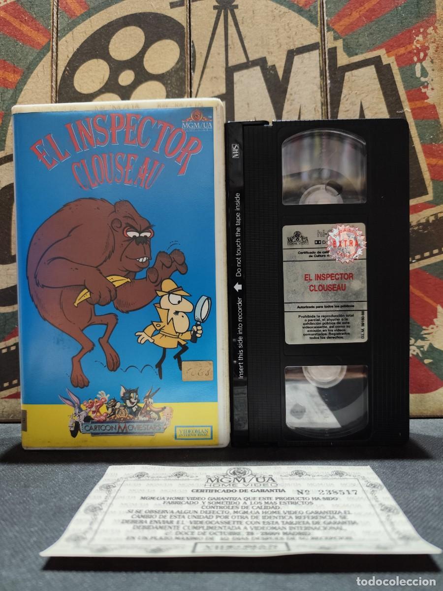 Cine: VHS L7 CP 392 El inspector Closeau / Dibujos animados