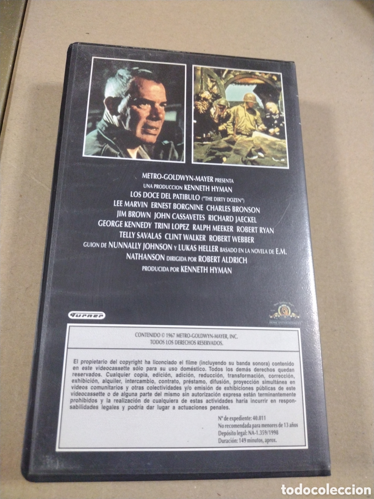 Cine: Cine B&eacute;lico. Doce del Pat&iacute;bulo. VHS - Foto 2