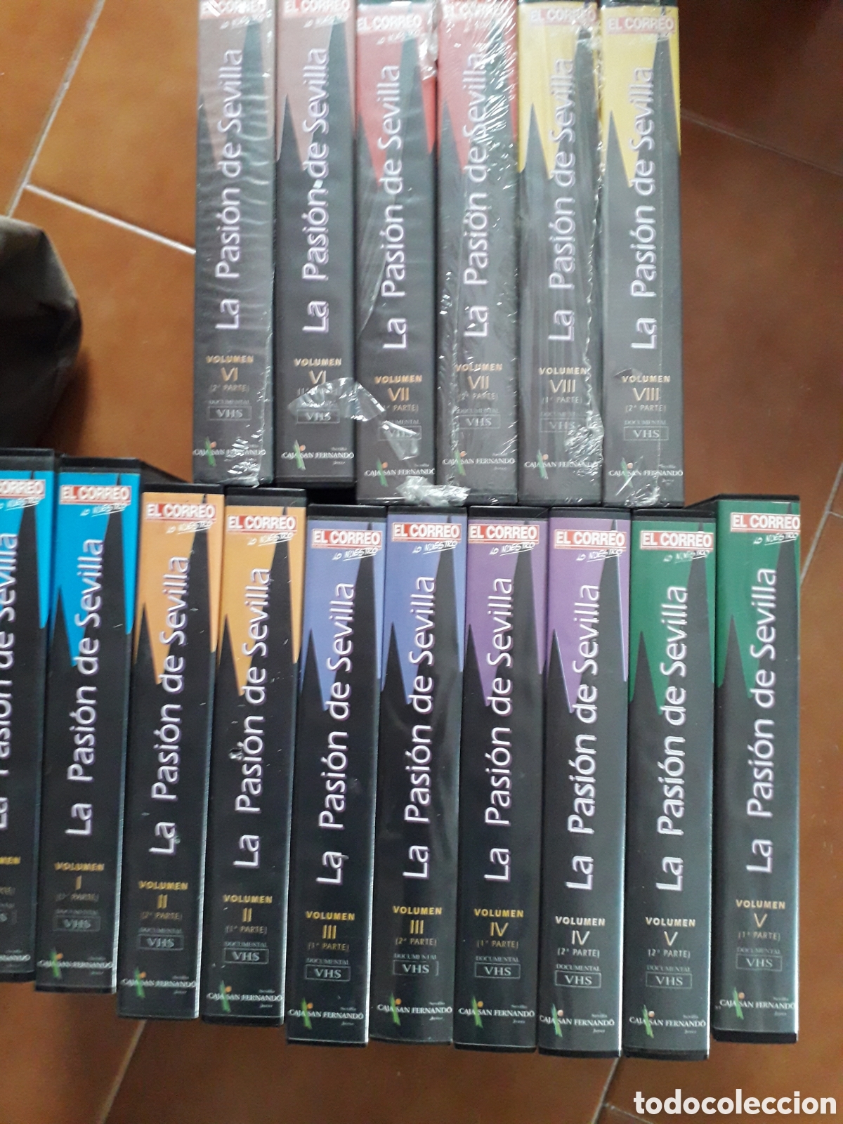 Cine: COLECCI&Oacute;N 16 VHS LA PASI&Oacute;N DE SEVILLA SEMANA SANTA.EL CORREO. VER FOTOS