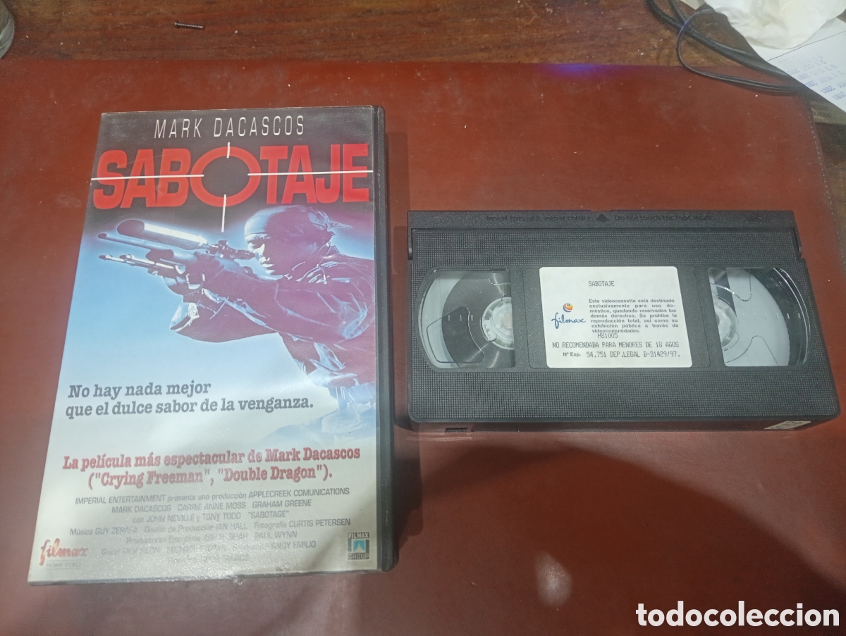 Cine: VHS SABOTAJE MARK DACASCOS - Foto 1