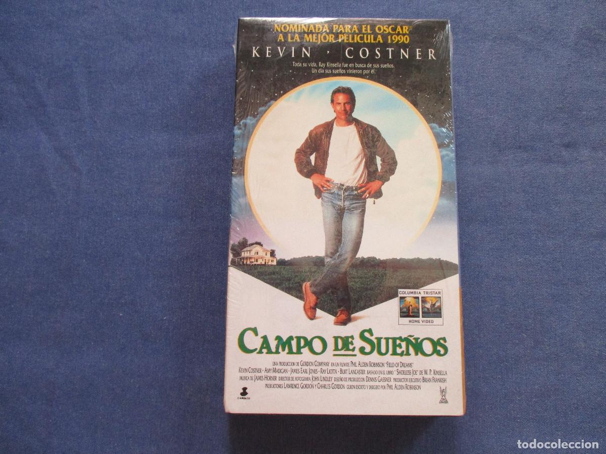Cine: VHS - CAMPO DE SUE&Ntilde;OS &middot; CAJA FINA DE CART&Oacute;N - NUEVA Y PRECINTADA