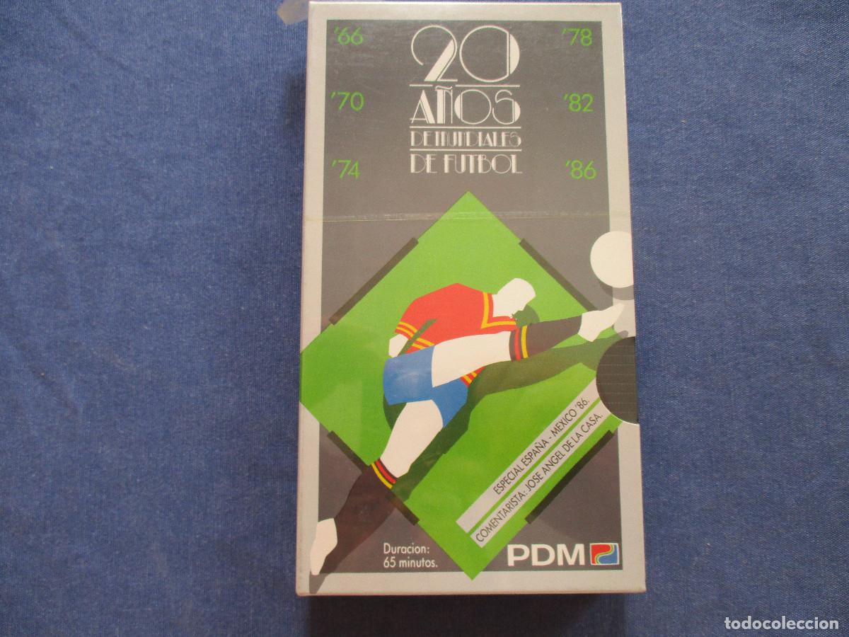 Cine: VHS - 20 A&Ntilde;OS DE MUNDIALES DE FUTBOL &middot; ESPECIAL ESPA&Ntilde;A-MEXICO '86 &middot; CAJA FINA DE CART&Oacute;N - PRECINTADA