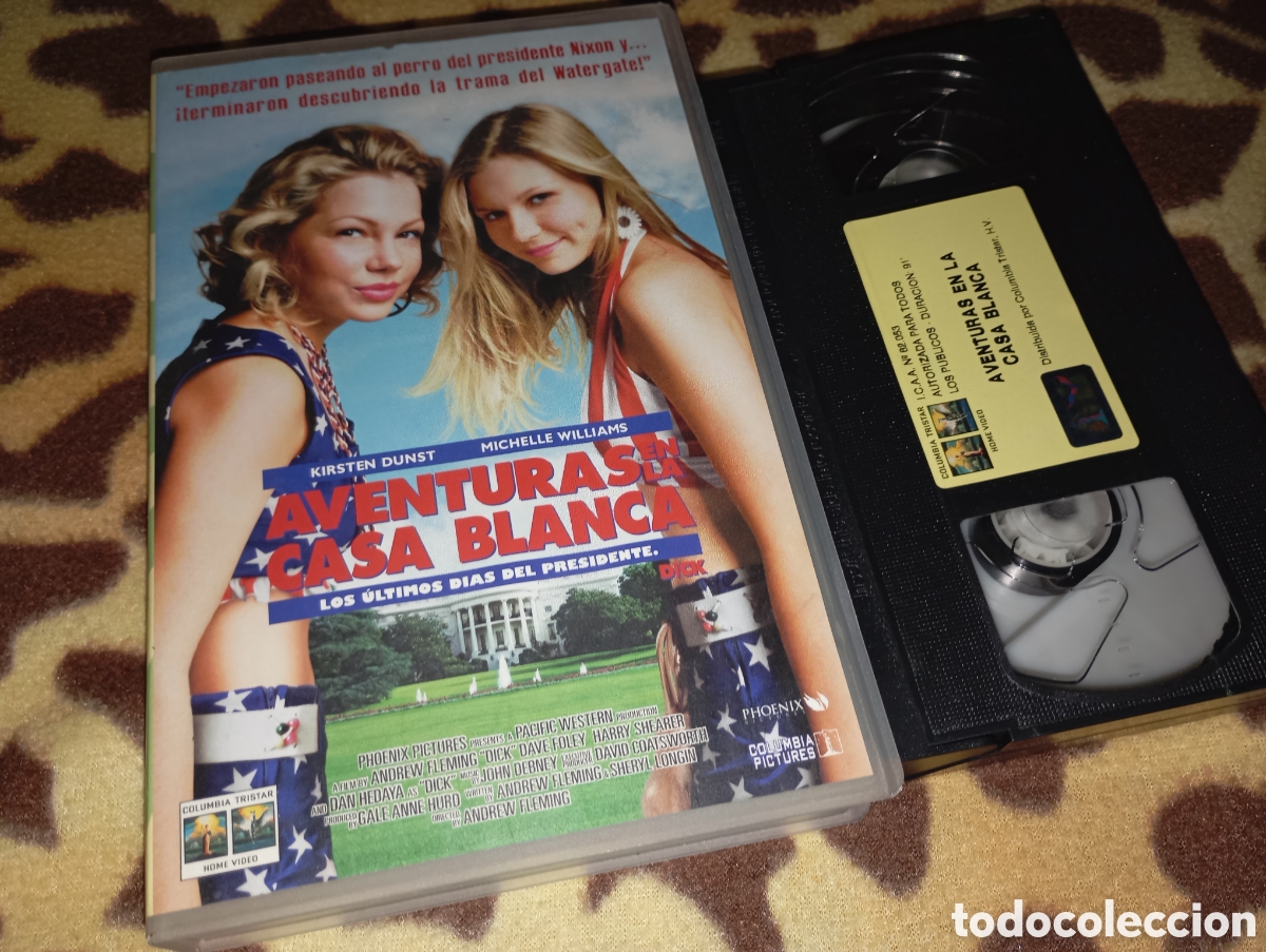 Cine: Aventuras en la casa blanca- vhs- caja grande- unica
