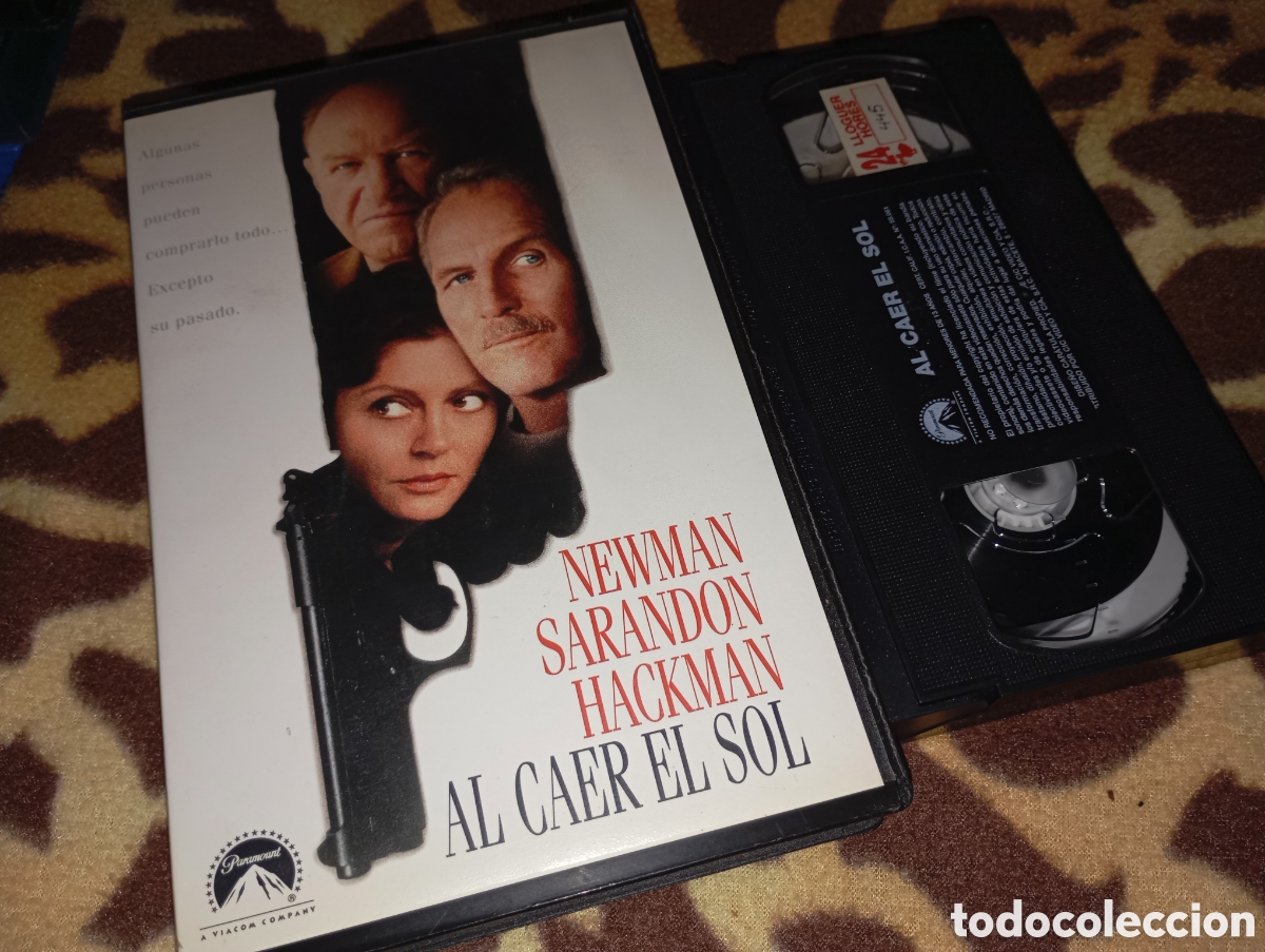 Cine: Al caer el sol- vhs- caja grande