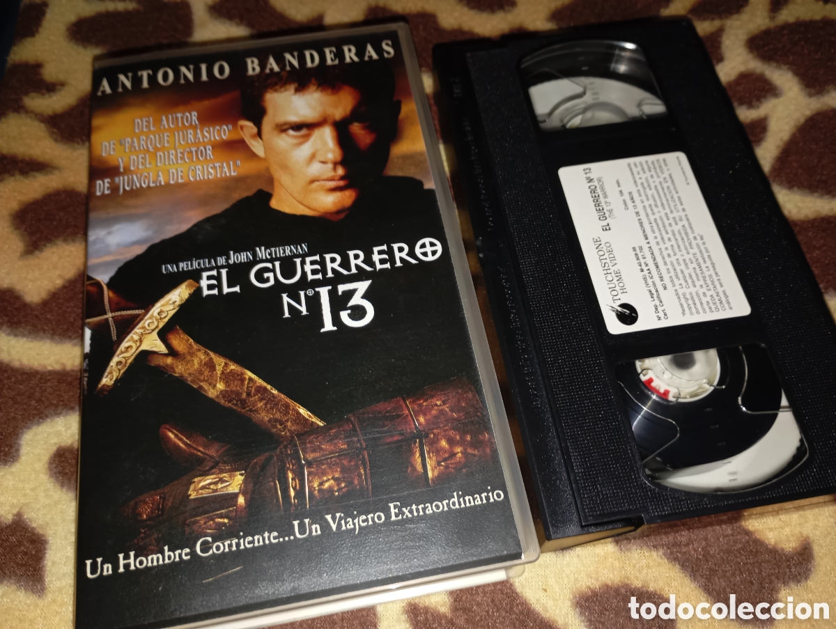 Cine: El guerrero N&bull; 13- vhs- Antonio banderas- caja peque&ntilde;a (2)