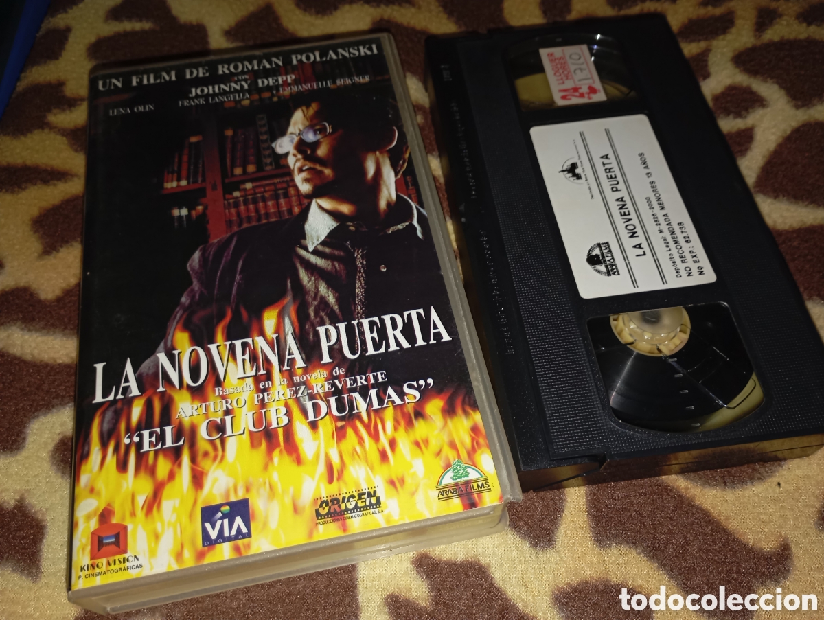 Cine: La novena puerta- vhs- caja peque&ntilde;a