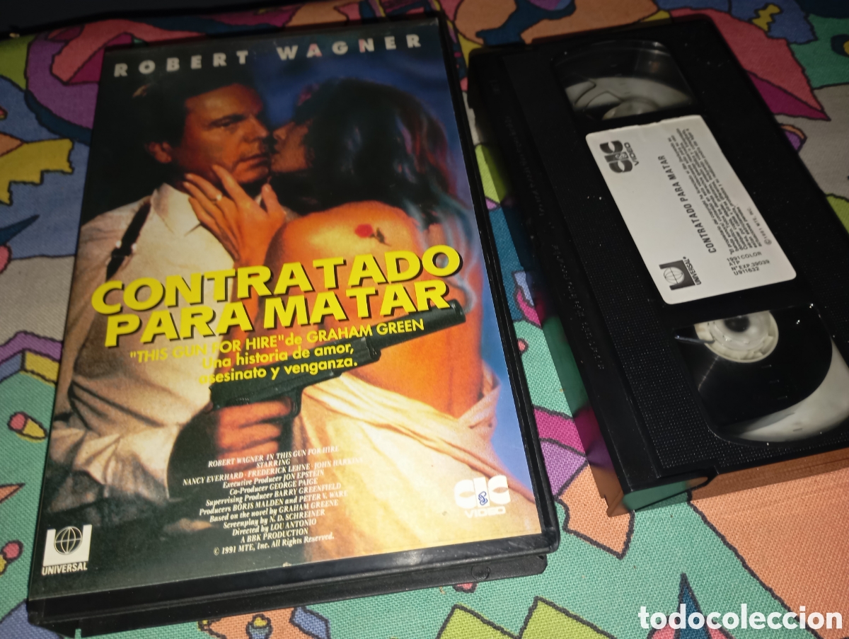 Cine: CONTRATADO PARA MATAR aka EL CUERVO- VHS- ROBERT WAGNER- Thriller 1991 TV movie- descatslogada