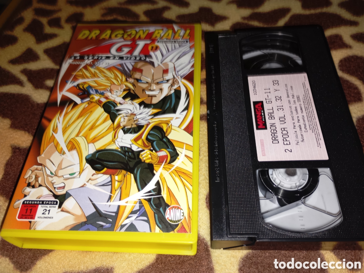 Cine: Drag&oacute;n ball GT 11- vhs- vol 31- 32-33