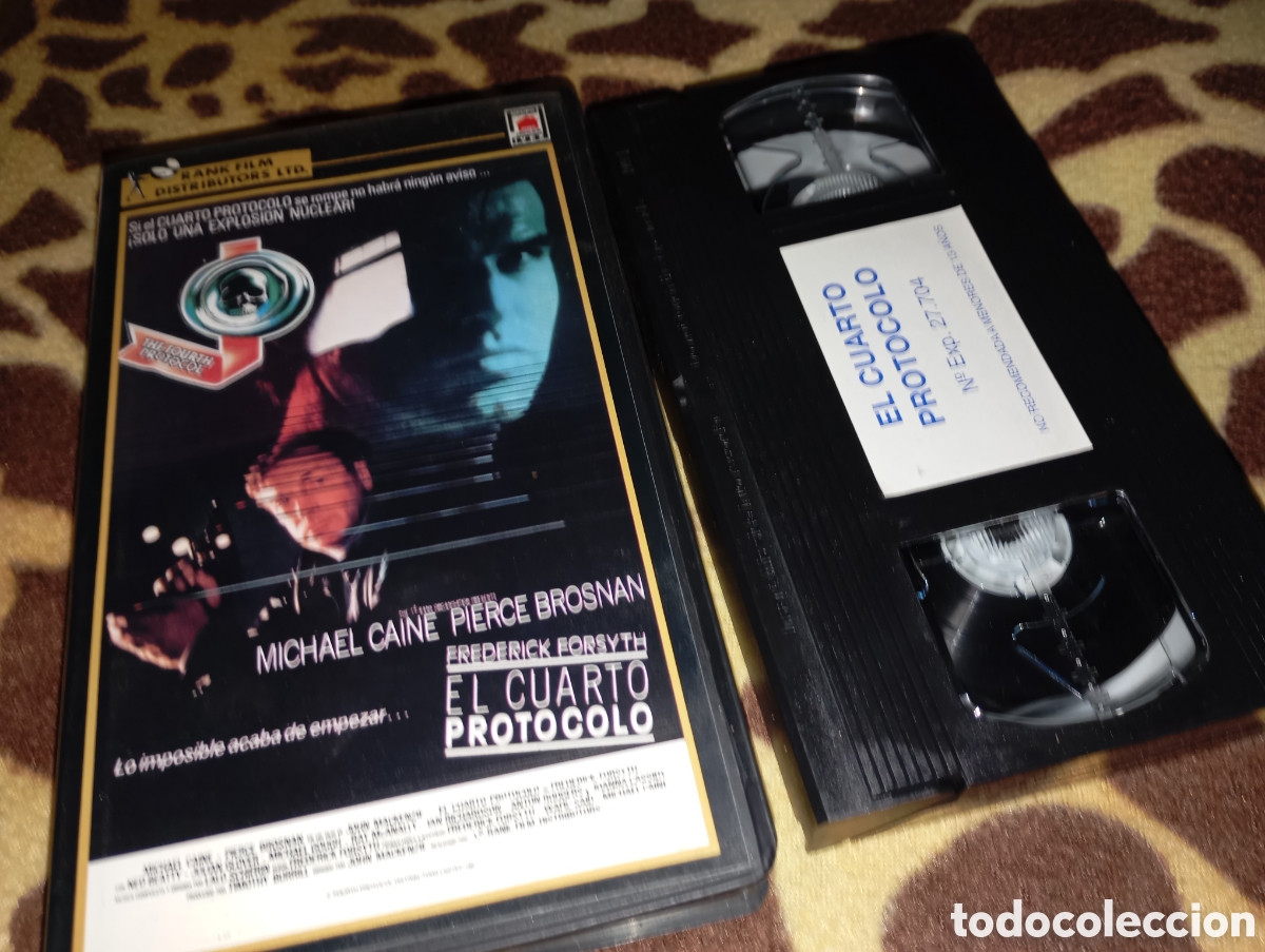 Cine: El cuarto protocolo- vhs- Michael ca&iacute;ne