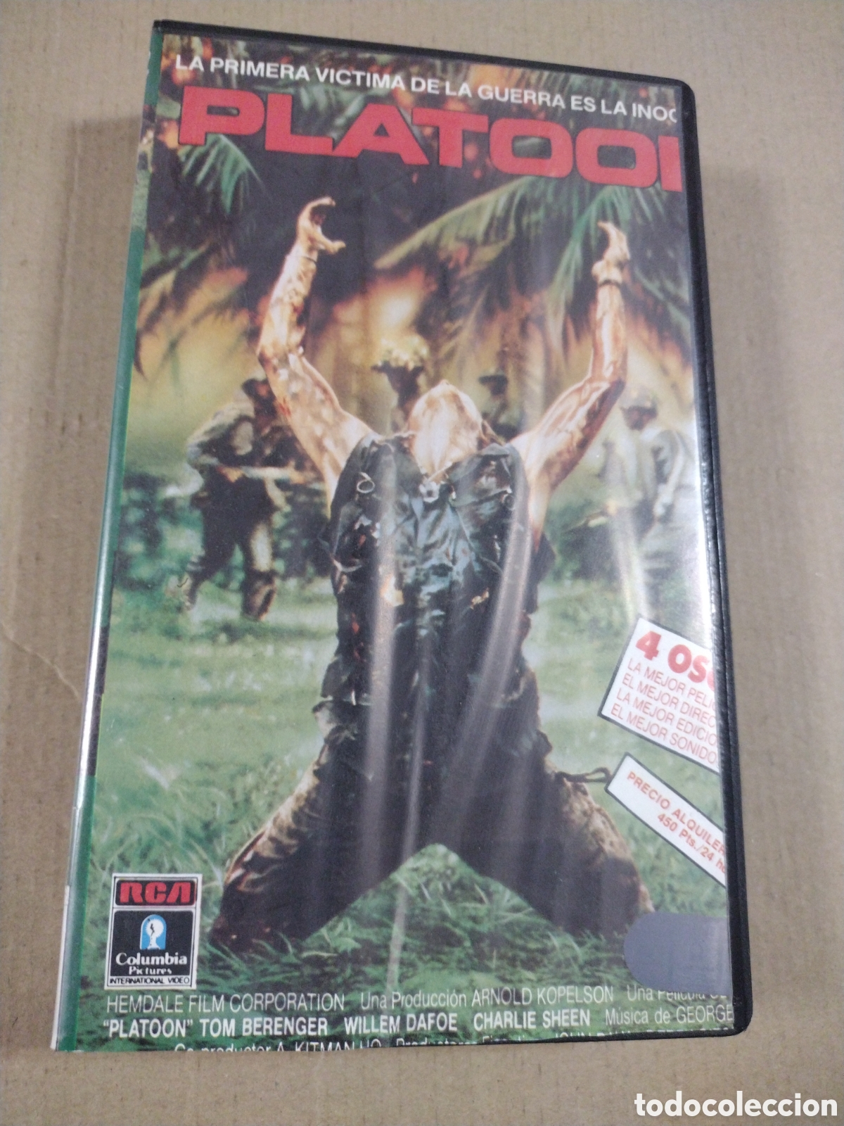 Cine: PLATOON, OLIVER STONE. VHS. - Foto 1