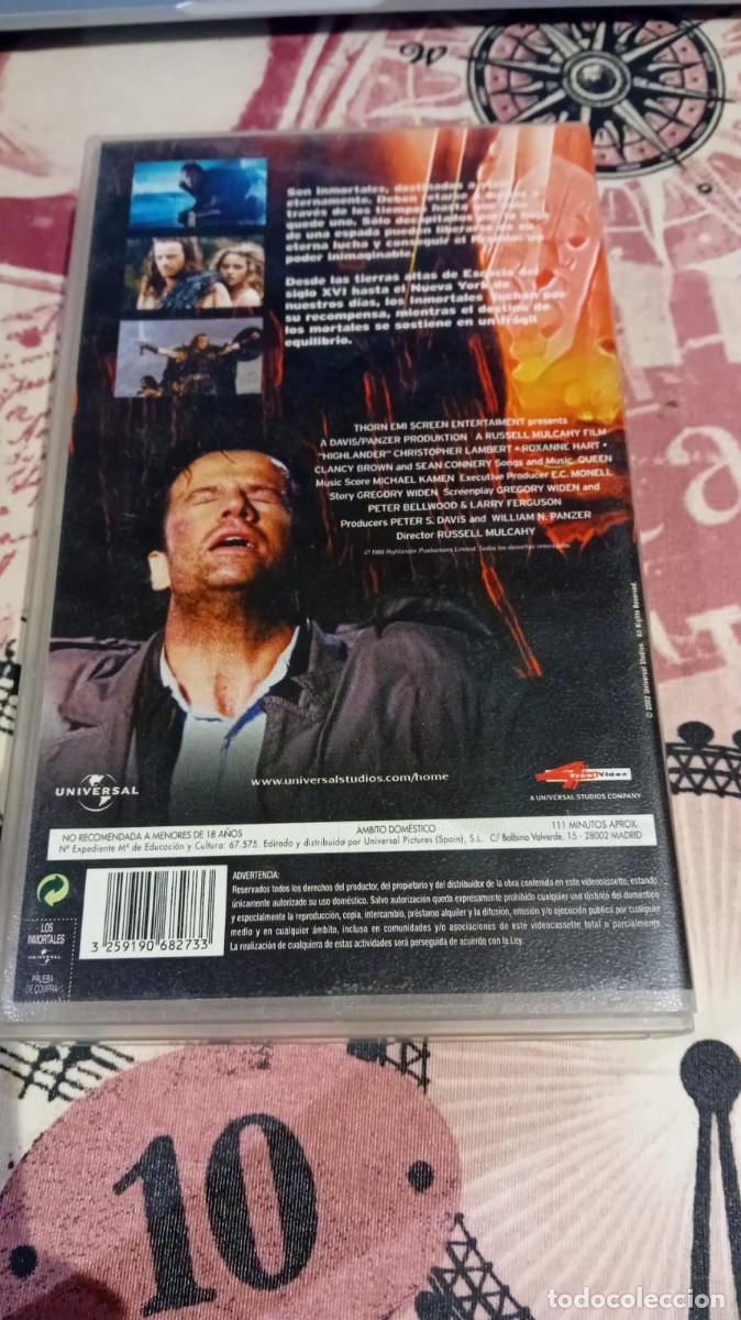Cine: VHS Los inmortales de Christopher Lambert y Sean Connery - Foto 2