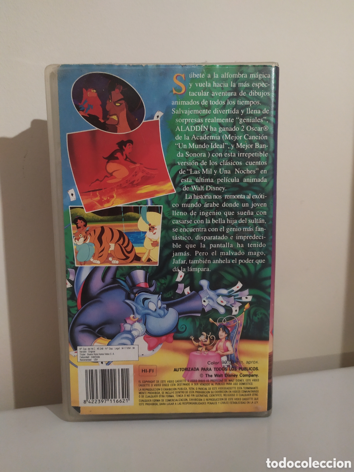 Cine: VHS ALADDIN. BUEN ESTADO. - Foto 2