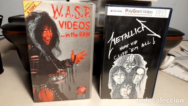 Cine: 2 VIDEOS ROCK VHS : METALLICA + W.A.S.P.