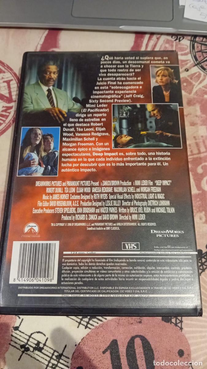 Cine: VHS Deep Impact con Morgan Freeman - Foto 2