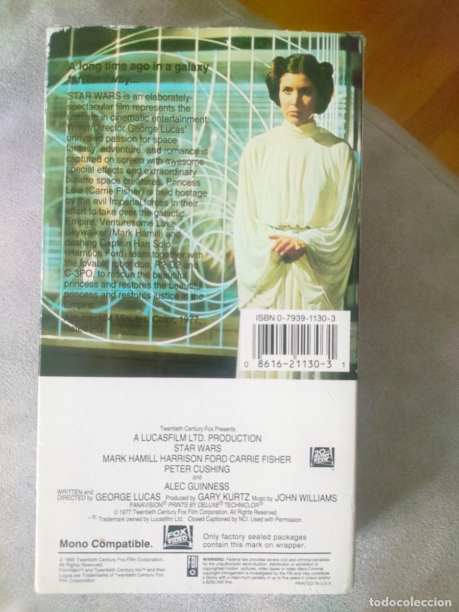 Cine: STAR WARS. VHS. 1992 FOX - Foto 2