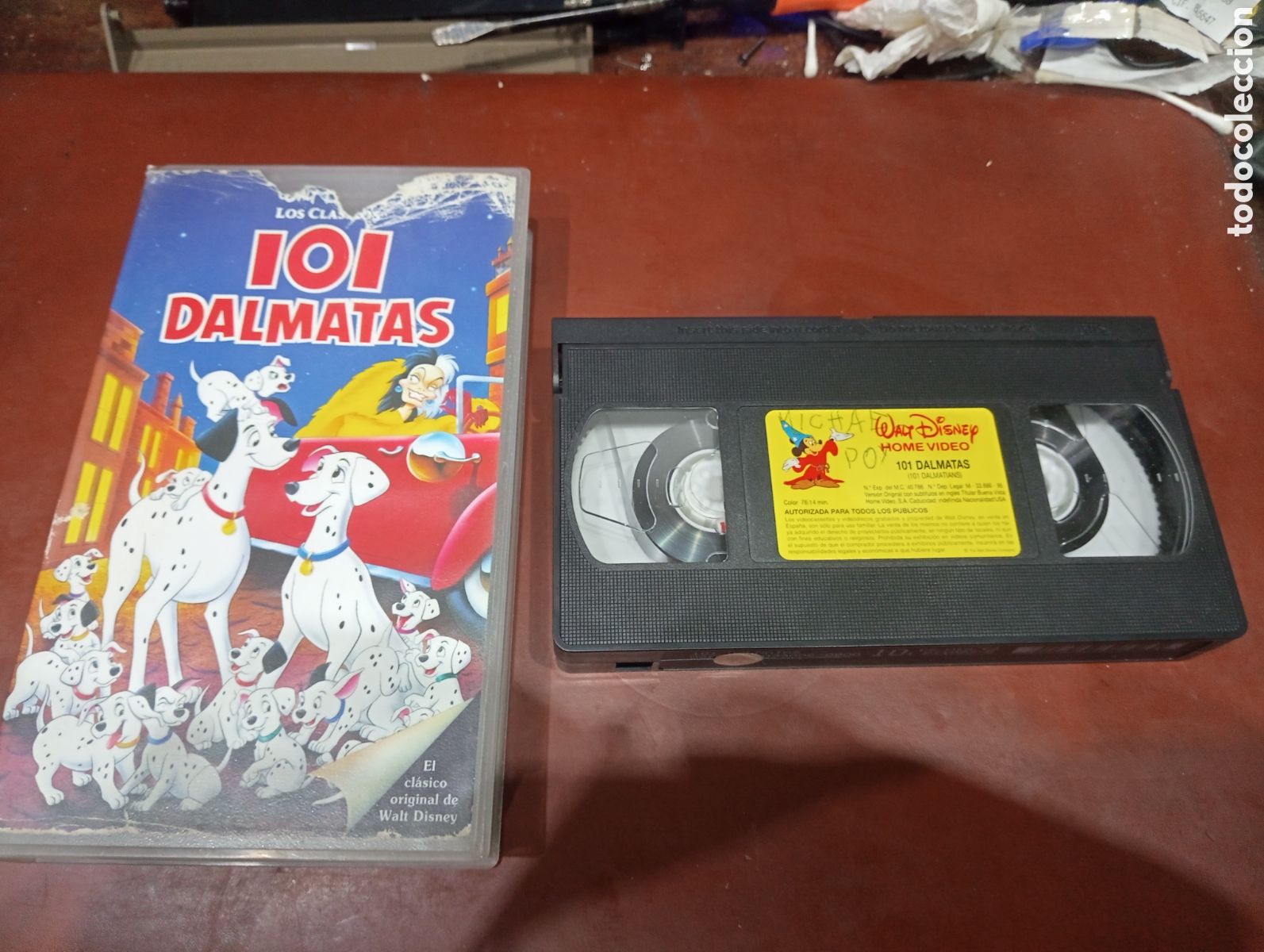 Cine: VHS dibujos 101 dalmatas - Foto 1