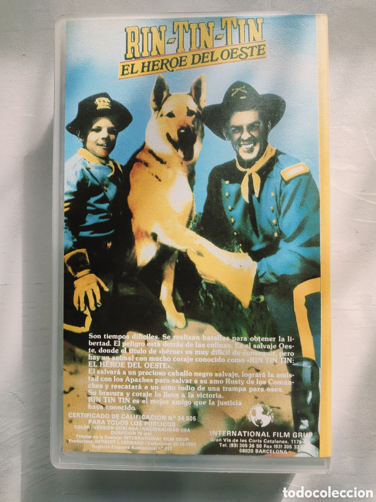 Cine: VHS Rin Tin Tin 1993 - Foto 2