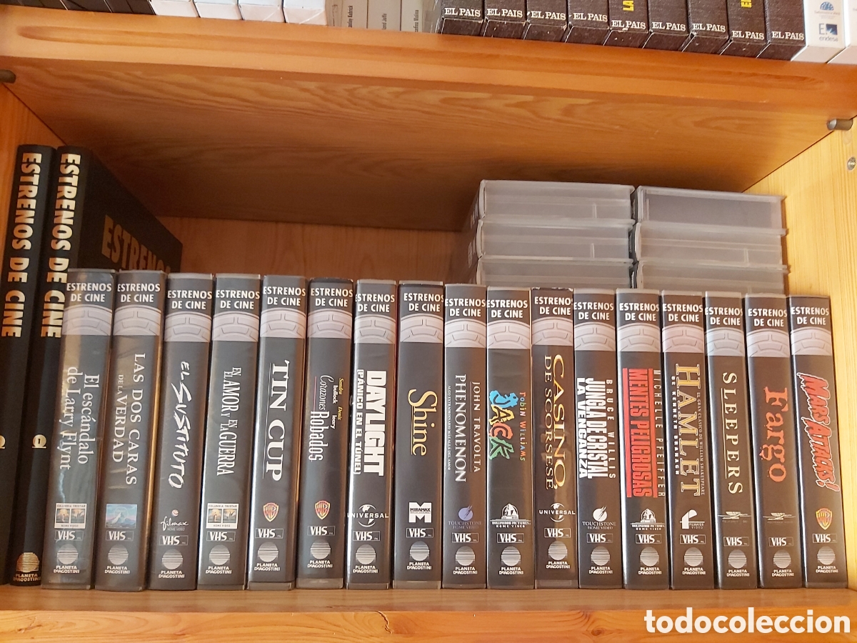 Cine: VHS * ESTRENOS DE CINE * 1998. PLANETA DE AGOSTINI * COLECCION 40 VHS + 2 TOMOS *