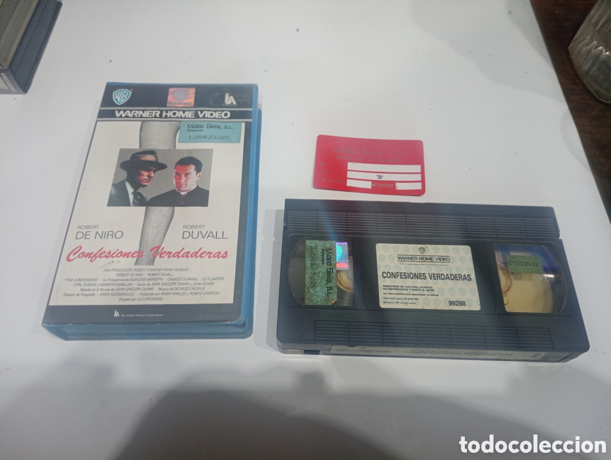 Cine: VHS Warner CONFESIONES VERDADERAS - Foto 1