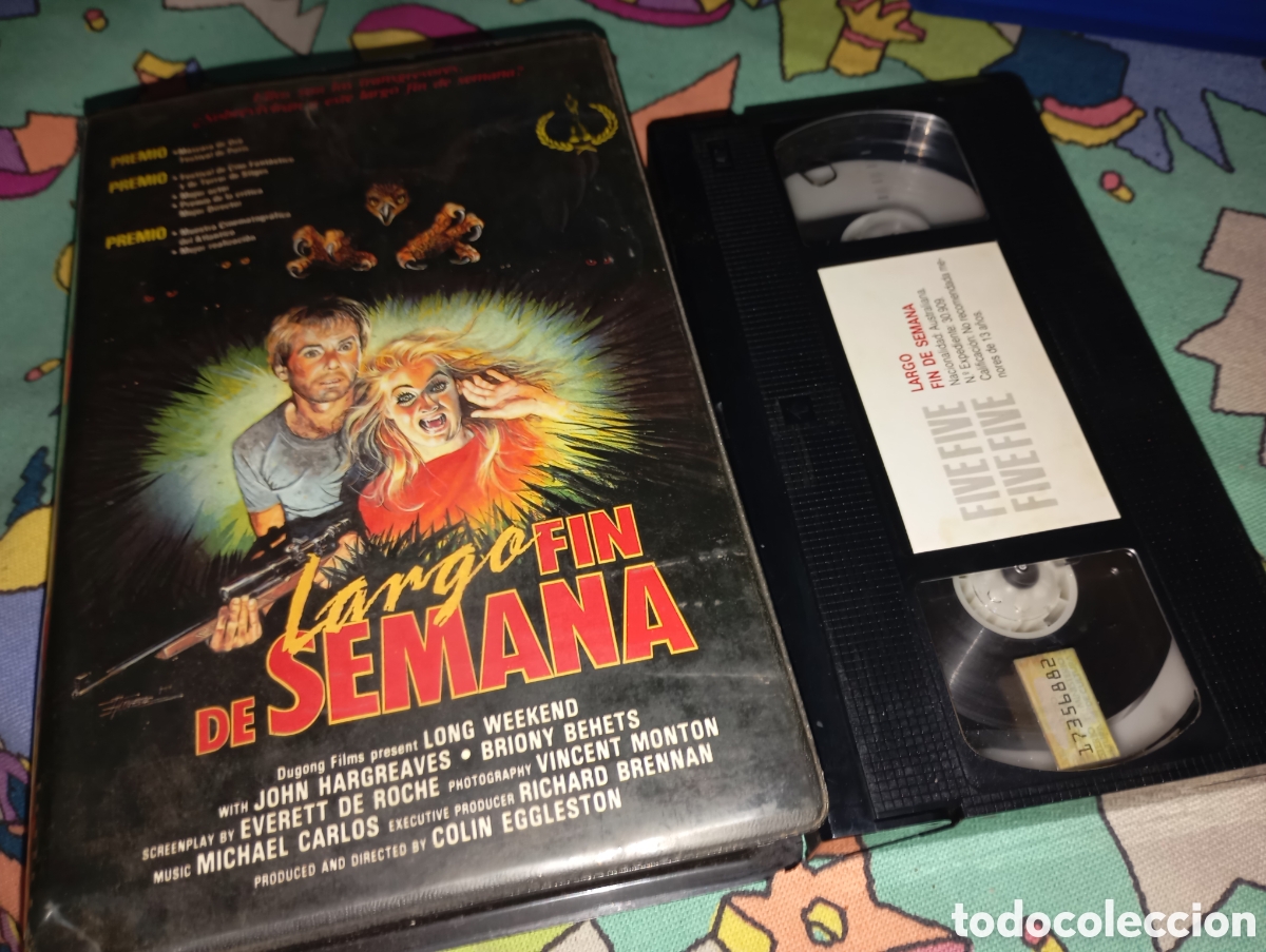 Cine: Largo fin de semana- vhs- terror