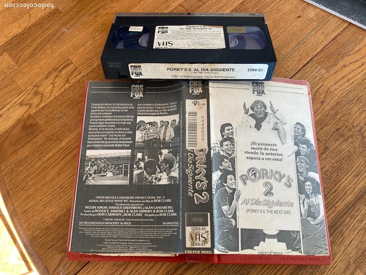 Cinema: PORKY&rsquo;S 2. AL D&Iacute;A SIGUIENTE - VHS. CARATULA FOTOCOPIADA
