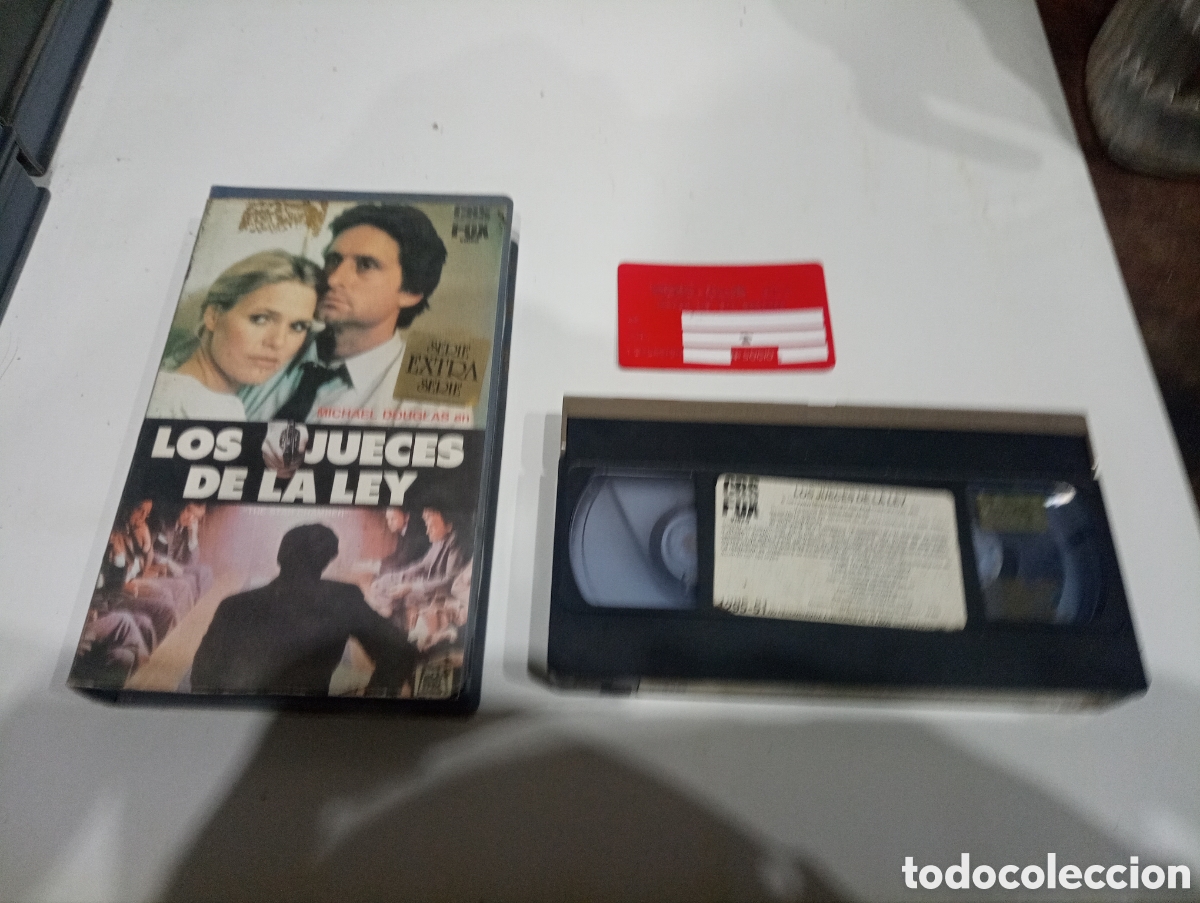 Cine: VHS FOX LOS JUECES DE LA LEY MICHAEL DOUGLAS - Foto 1