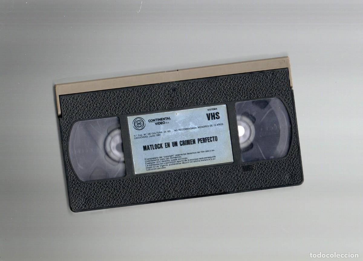 Cine: VHS - SIN CARATULA NI ESTUCHE - MATLOCK EN UN CRIMEN PERFECTO