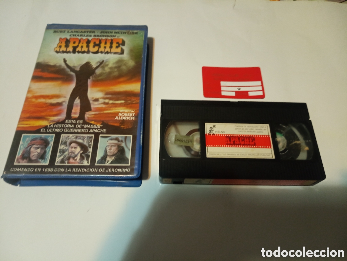 Cine: VHS APACHE BURT LANCASTER CHARLES BRONSON - Foto 1