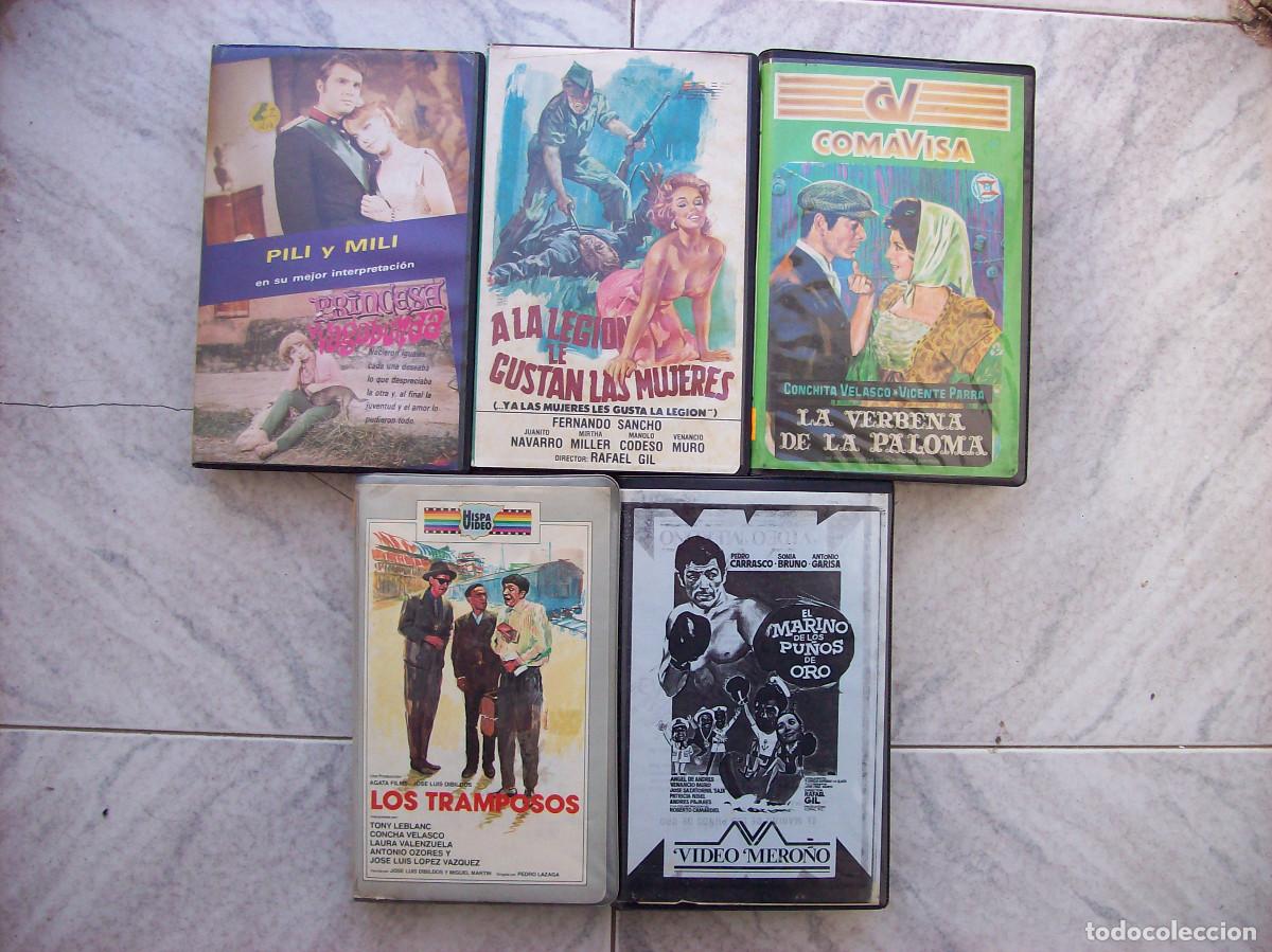 Cine: LOTE 5 TITULOS VHS A LA LEGION LE GUSTAN LAS MUJERES LOS TRAMPOSOS