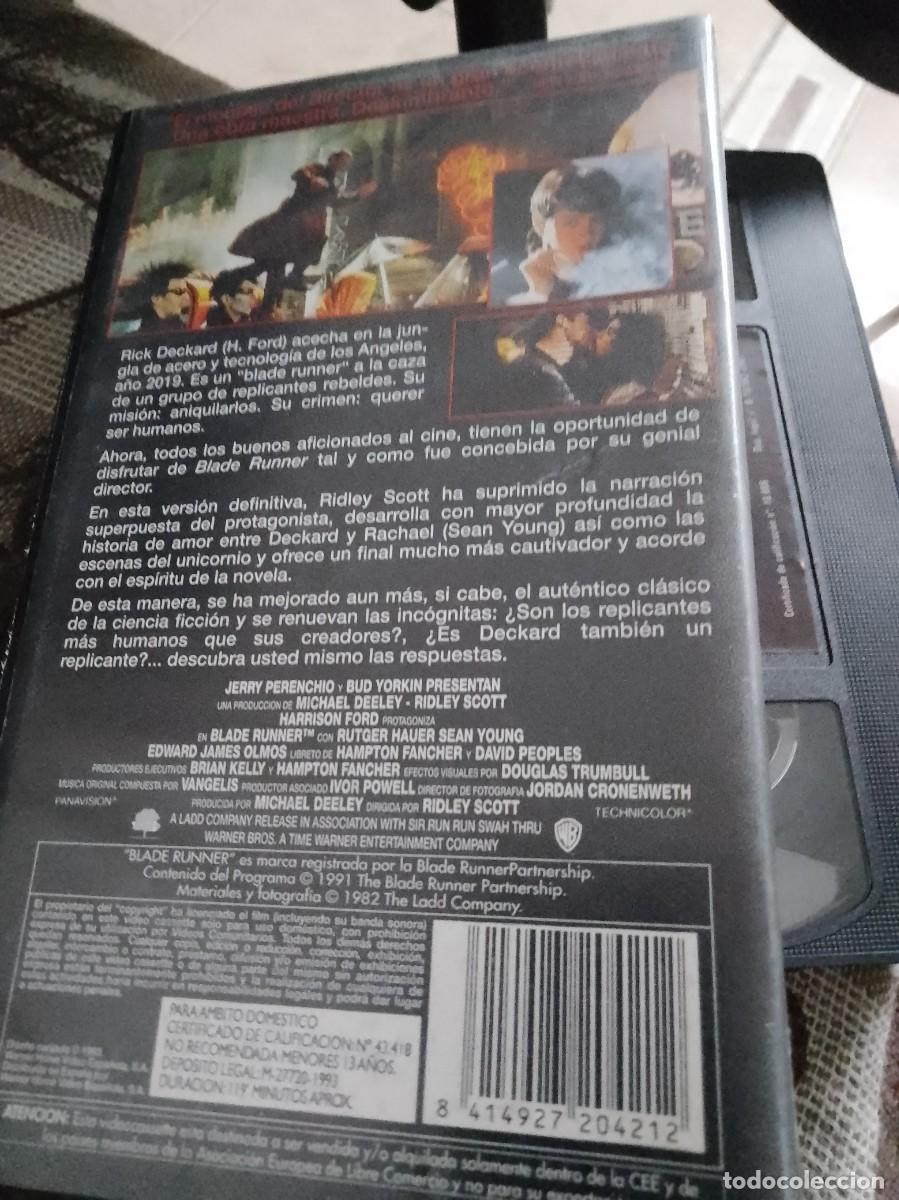 Cine: Blade runner vhs buena edici&oacute;n - Foto 4