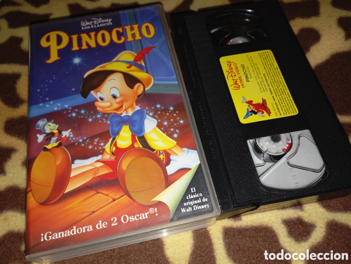 Cine: Pinocho- vhs- Walt disney