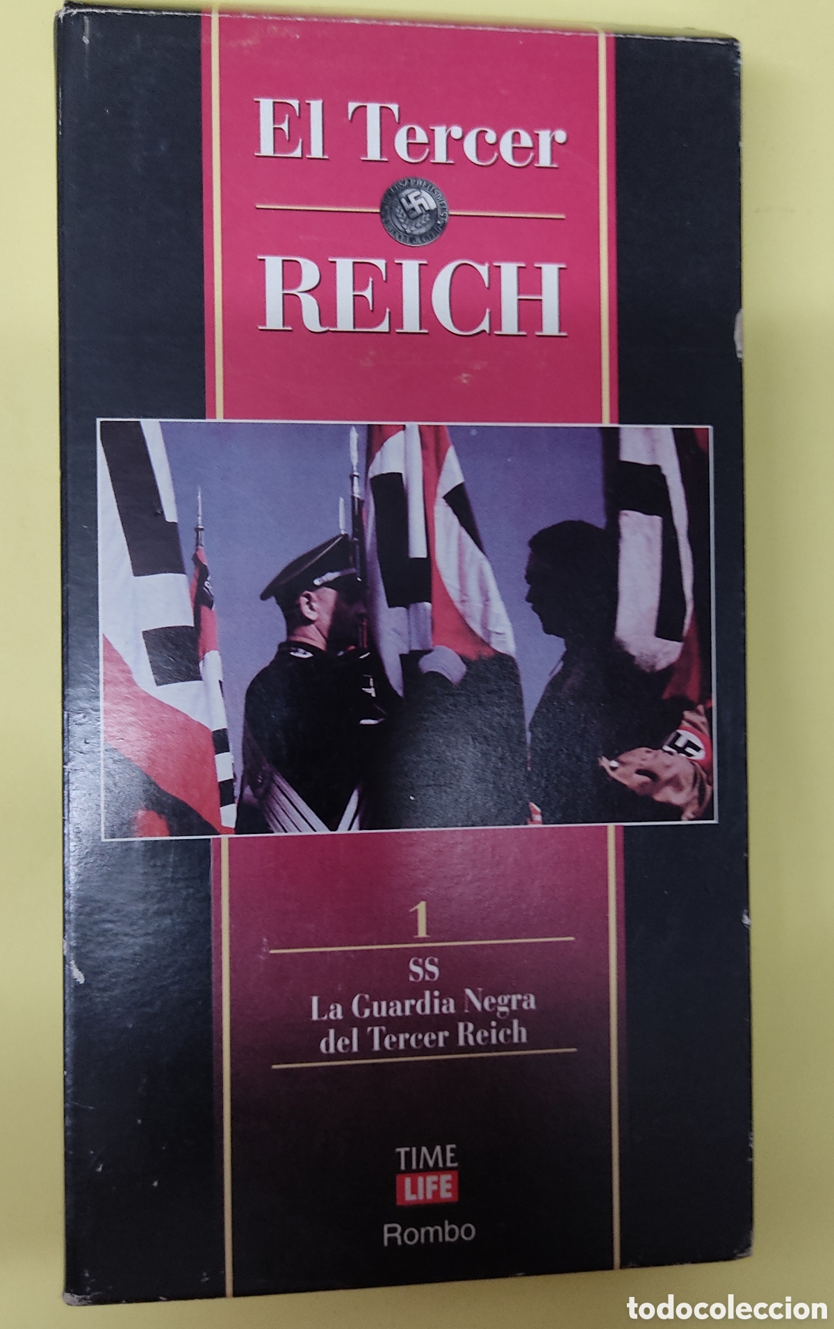Kino: VHS El tercer reich 1 La guardia negra del tercer reich, Time Life Rombo carcasa carton