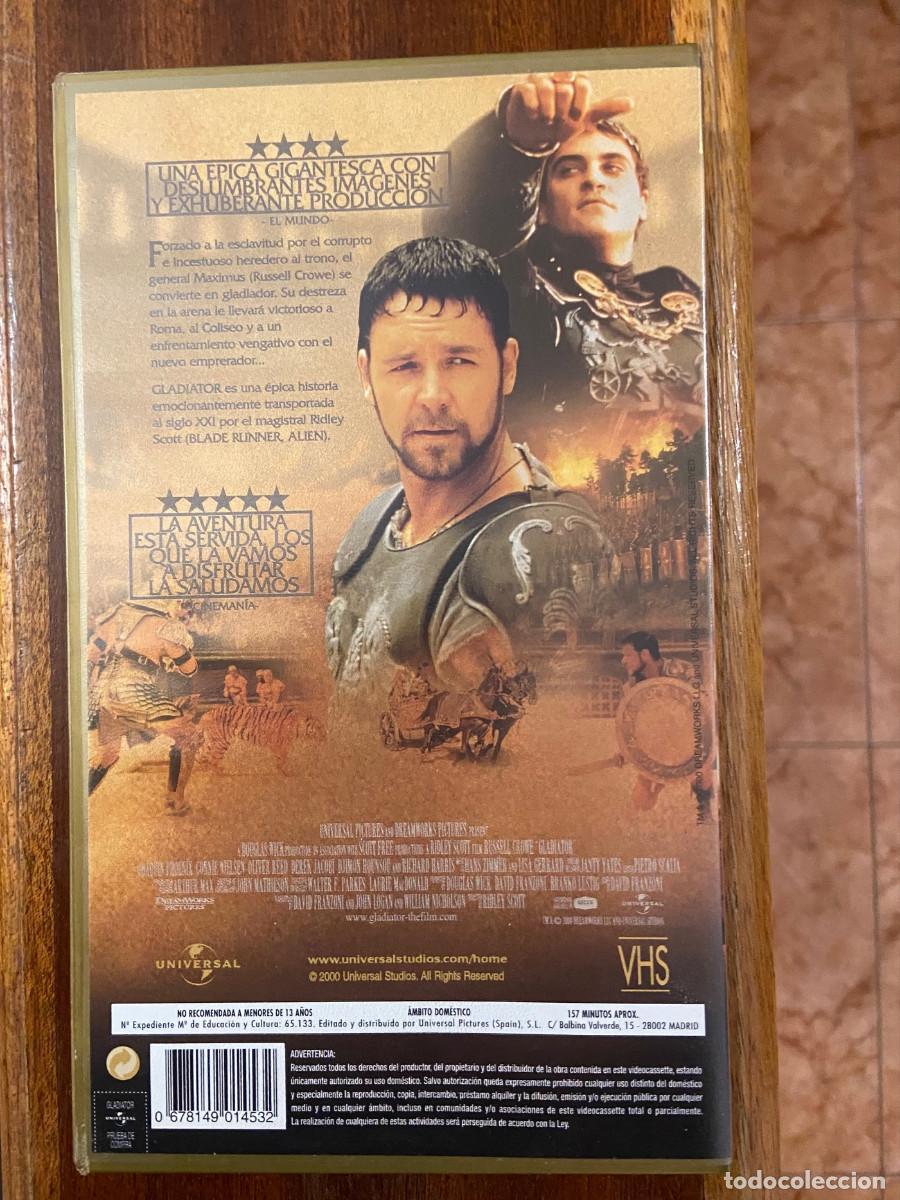 Cine: GLADIATOR. EDICI&Oacute;N WIDESCREEN. CINTA VHS - Foto 2