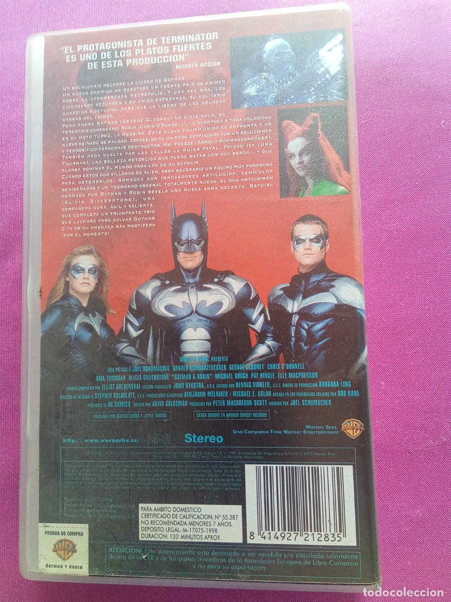 Cine: VHS BATMAN ROBIN ARNOLD EF2-4 - Foto 2