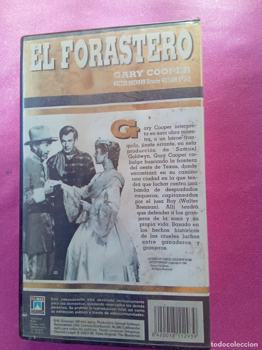 Cine: VHS EL FORASTERO GARY COOPER EF2-4 - Foto 2