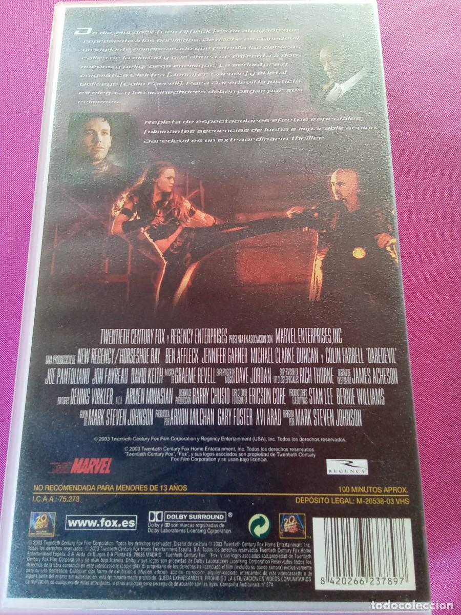 Cine: VHS DAREDEVIL BEN AFFLECK. EF 2 - 6 - Foto 2