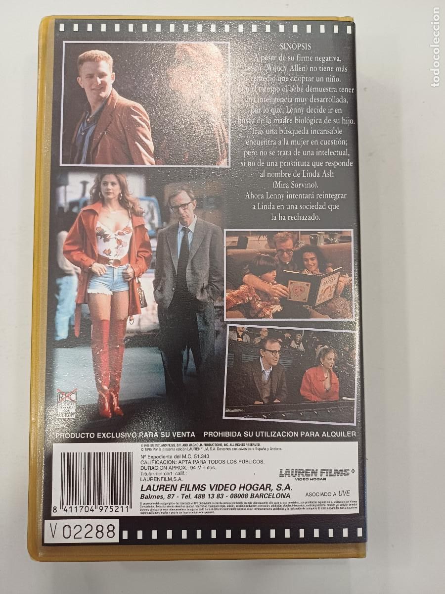 Cine: PODEROSA AFRODITA/WOODY ALLEN/VHS. - Foto 3