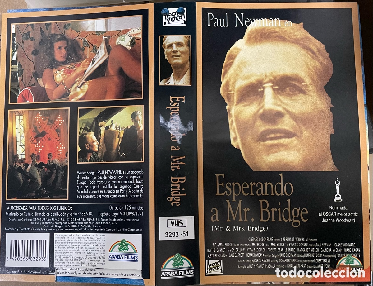 Kino: Esperando a Mr.Bridge (Solo car&aacute;tula original VHS)