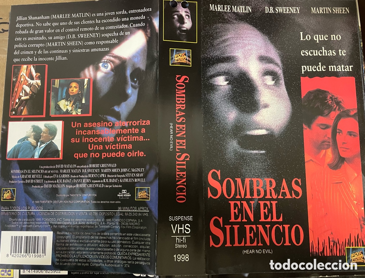 Cin&eacute;ma: Sombras en el silencio (Solo car&aacute;tula original VHS)