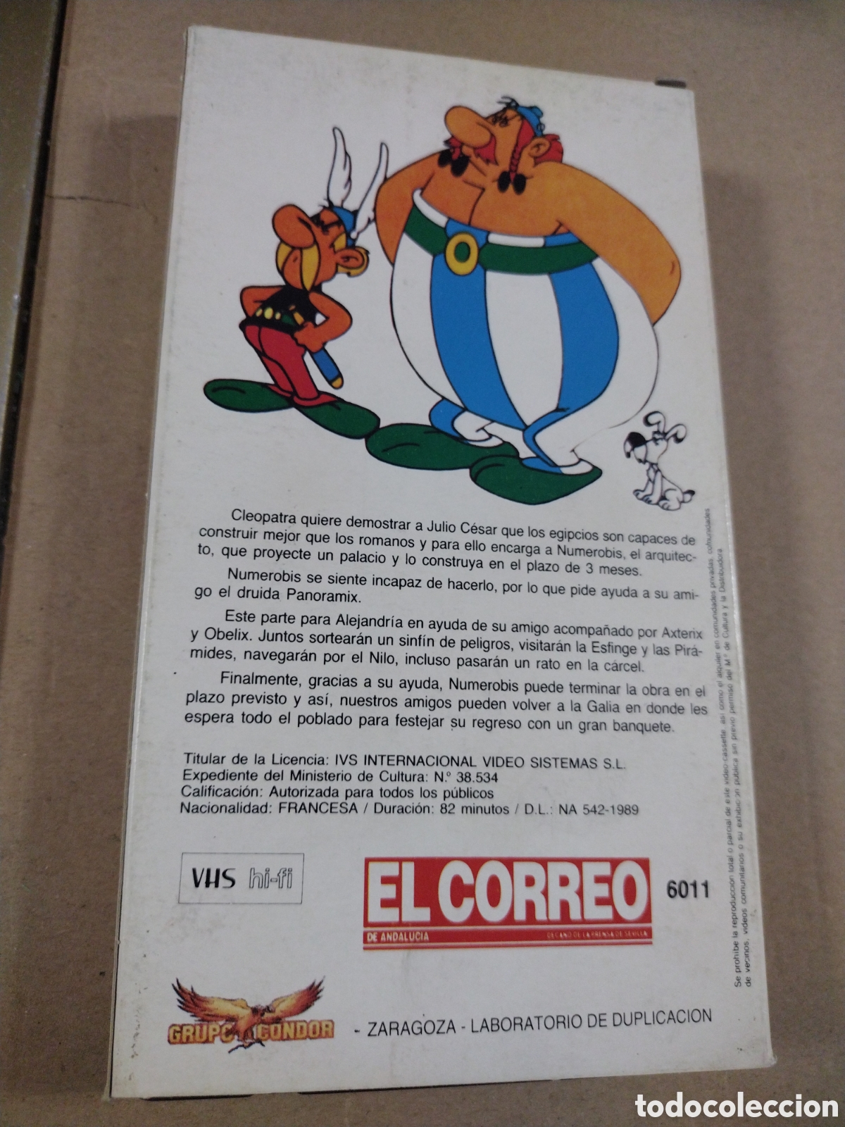Cine: ASTERIX. Y Cleopatra. VHS - Foto 2
