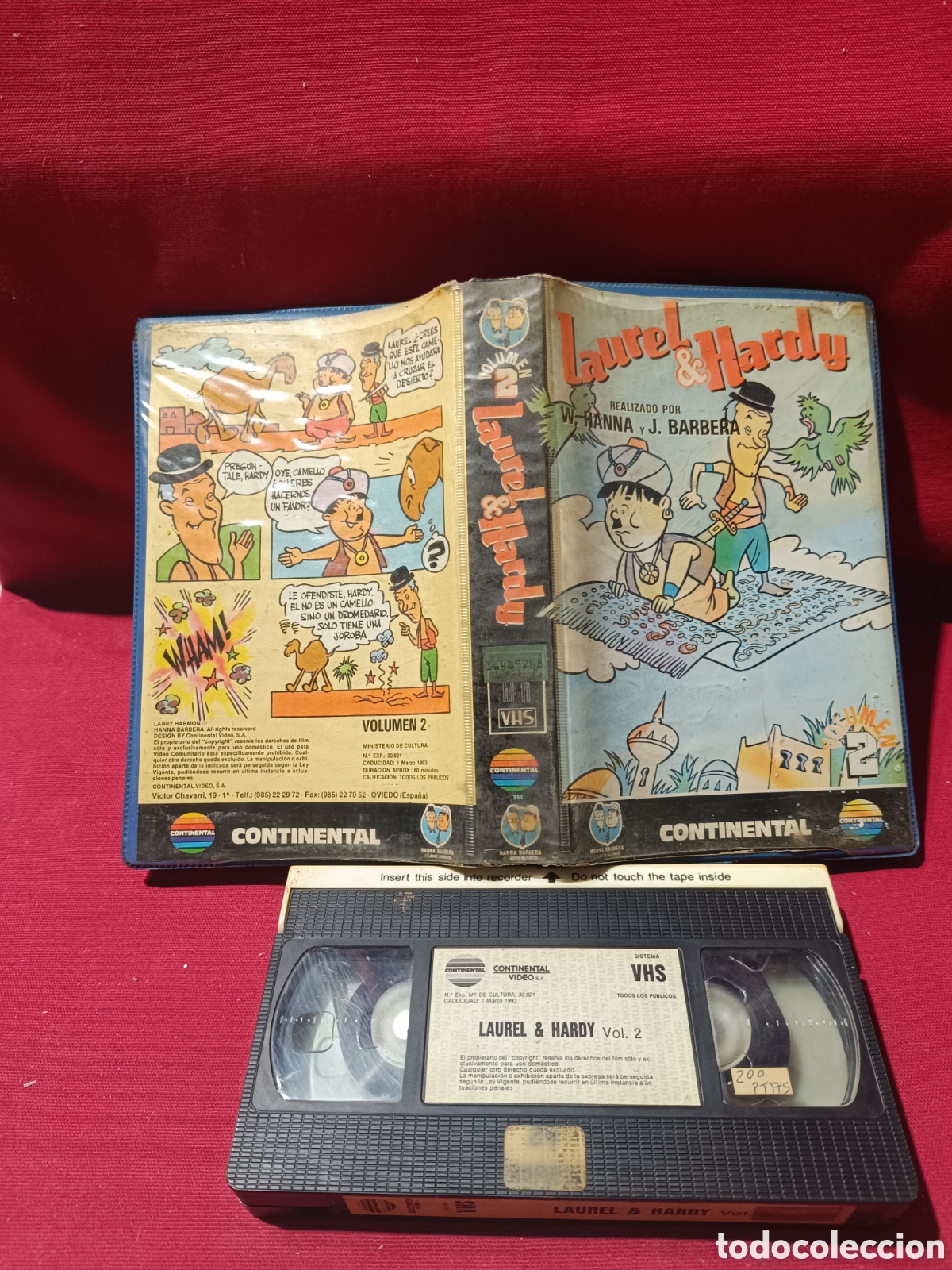 Cine: VHS LAUREM & HARDY DIBUJOS ANIMADOS HANNA BARBERA