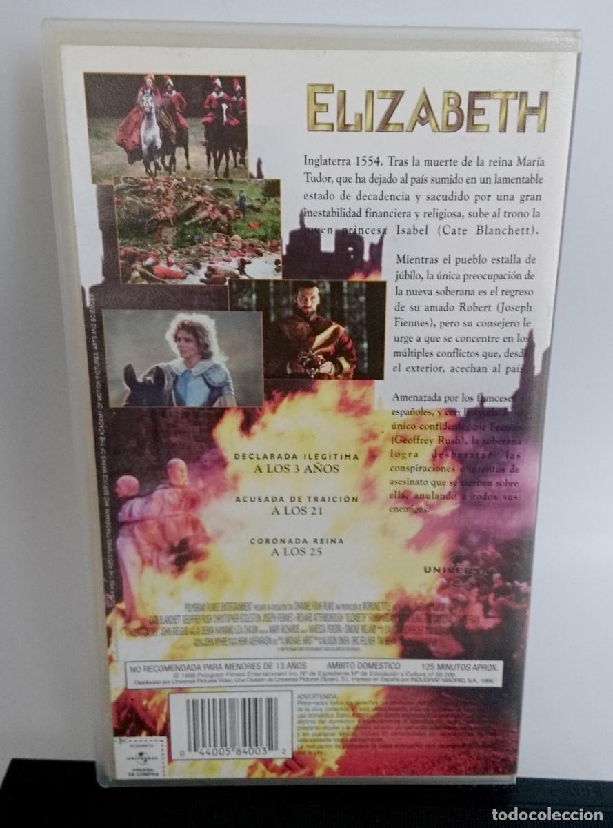 Cine: ELIZABETH EN VHS PELICULA - Foto 2