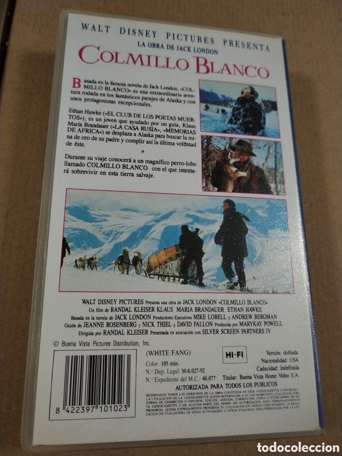 Cine: COLMILLO BLANCO. VHS. - Foto 2