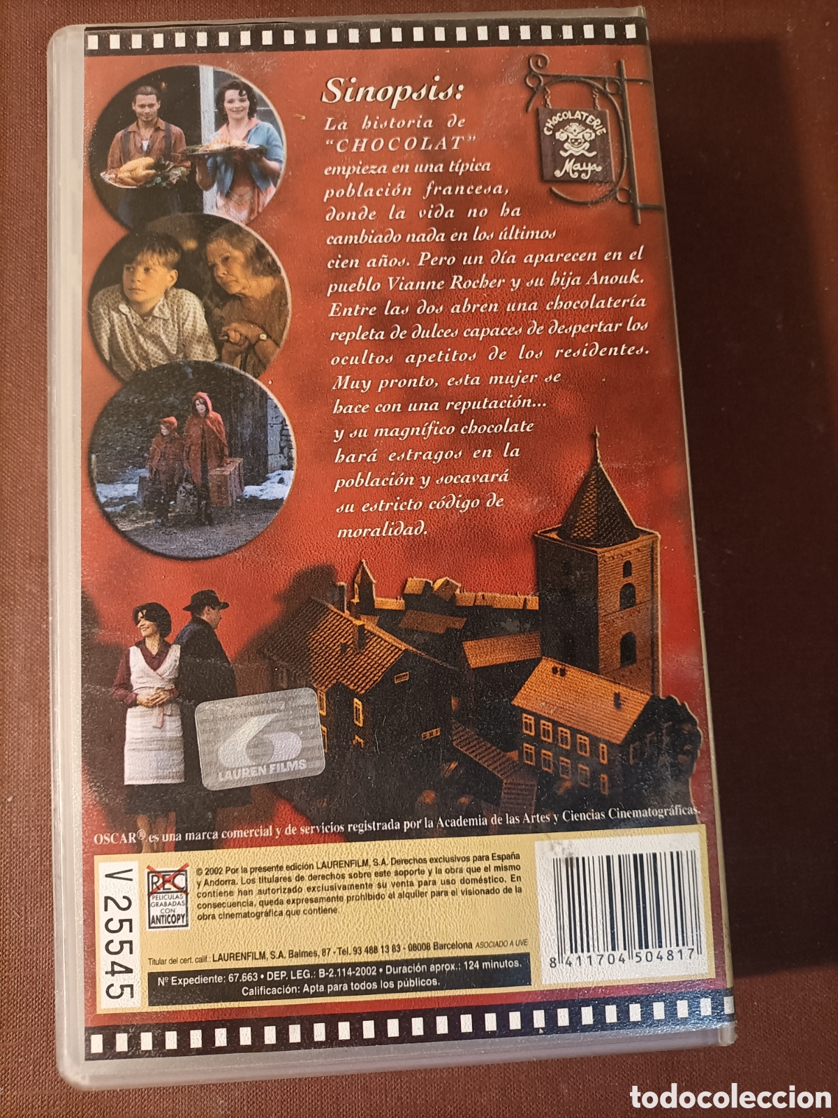 Cine: CHOCOLAT.VHS.JOHNNY DEEP/BINOCHE - Foto 3