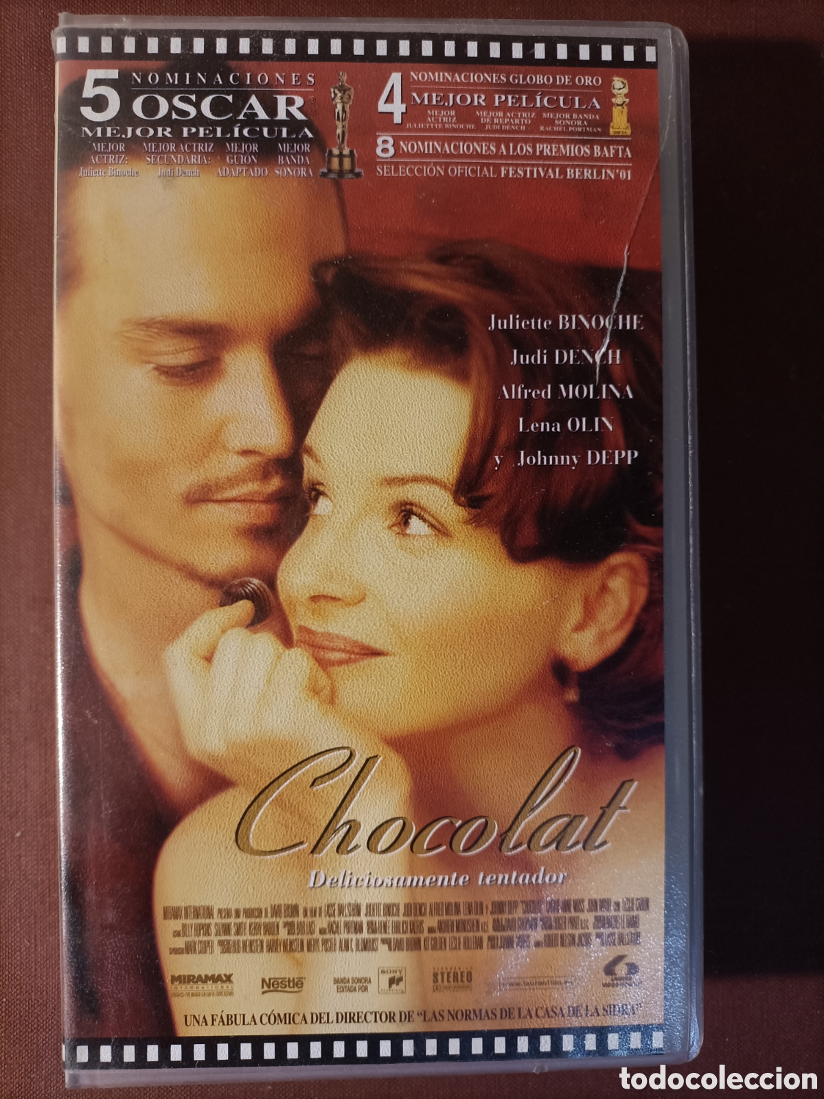 Cine: CHOCOLAT.VHS.JOHNNY DEEP/BINOCHE - Foto 1